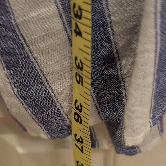 Blue and White Striped Womens Dress Size Medium Fully Lined! - Picture 6 of 6